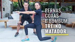 Treino para pernas e glúteos em casa [upl. by Ramas]