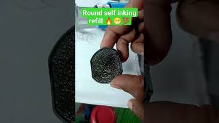 how to Refill Self inking Round Stamp selfinkingrefill youtubeshorts [upl. by Mullane578]