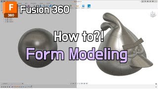 Angry Bird 🐔 Form 3D Modeling with Fusion 360  How to design tip [upl. by Eerrahs]