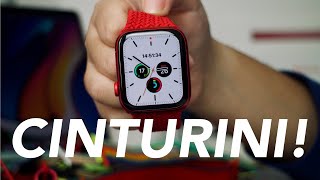 la mia COLLEZIONE di CINTURINI  come stanno su AppleWatch RED [upl. by Ditmore]