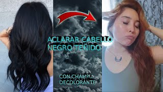 ELIMINAR TINTE OSCURO champú decolorante tintura cabello decoloración eliminar quitar [upl. by Seana]