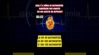 Qual a média dos batimentos cardiacos [upl. by Rafat958]