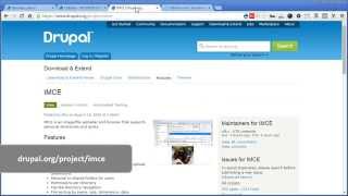 CKEditor  IMCE  Drupal 7 [upl. by Alikat]