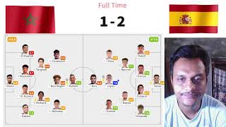 Morocco vs Spain lineups and score details 12  2024 Paris Olympics Mens Football [upl. by Eelrac]