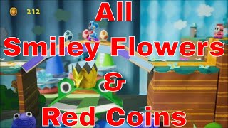 Poochys Tape Trail  All Smiley Flowers 🌼 and Red Coins 💰  Yoshis Crafted World 🥚 🧶 🥚 ⛳ [upl. by Anatniuq172]