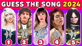 GUESS THE SONG 🎤 2024 Most Popular Songs 🎶 Music Quiz [upl. by Anihpled]