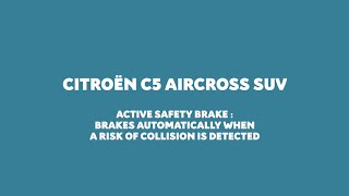 New Citroën C5 Aircross  Active Safety Brake [upl. by Ralfston788]