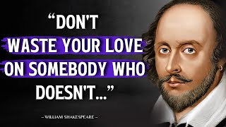 William Shakespeares Life Lessons You Should Know Before You Get Old [upl. by Nnaycnan]