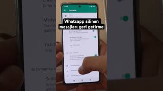 Whatsapp silinen mesajları geri getirme ✅ whatsapp redmi [upl. by Onnem226]