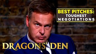 Best Pitches 4 of the Toughest Negotiations  Dragons Den [upl. by Nnylyrehc]