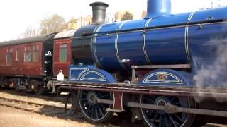 828 Caledonian Railway Severn Valley Railway Bridgnorth 24032012 a [upl. by Hamilton19]