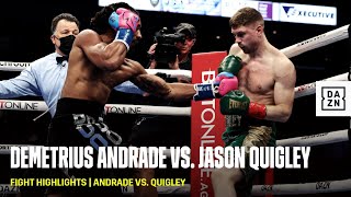 FIGHT HIGHLIGHTS  Demetrius Andrade vs Jason Quigley [upl. by Orlov162]