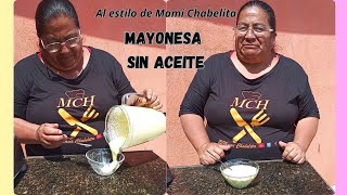 Mayonesa Casera SIN ACEITE [upl. by Tram231]