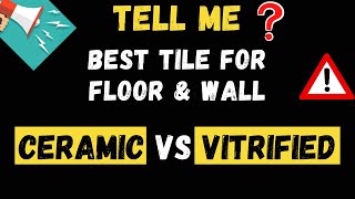 Vitrified tiles vs ceramic tile floor and wall tile tile design epoxy grout installation of tile [upl. by Smallman]