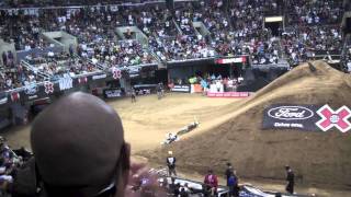 Travis Pastrana X GAMES 17 720 Crash [upl. by Ahsikram671]