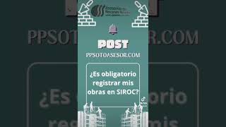 ¿Obligado a registro de obra en siroc 🚧👷 [upl. by Kristan]