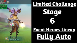 Lords mobile Limited Challenge Saving Dreams Stage 6 Fully AutoDream Witch Stage 6 Fully Auto [upl. by Ecined]