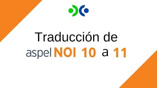 Traducción de Aspel NOI 10 a NOI 11 [upl. by Elokkin]