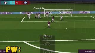 INTER VS BOLOGNA  PES PPSSPP 24 GAMEPLAY 2 [upl. by Adnohsek]