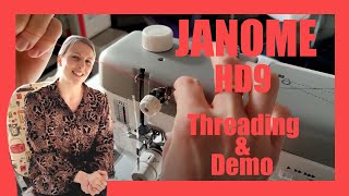 Janome  Professional HD9 Threading Tutorial amp Overview [upl. by Yanad]