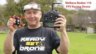 Drone Review  Walkera Rodeo 110 FPV Racing Drone [upl. by Assilram121]