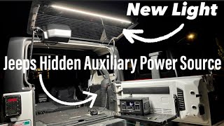 Jeep Wrangler Jk  JKU  DIY Auxiliary Power Source Mod Using Jeeps Factory Tow Package amp New Light [upl. by Nyad]