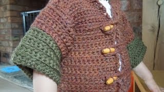 Crochet How to crochet a simple cardigan for ages 12 years  Part 24 [upl. by Atena]