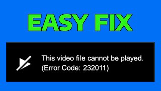 How To Fix Error Code 232011 With JW Player in Windows 11 [upl. by Niamrahc]