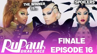 Season 16 FINALE Heavy Spoilers  RuPauls Drag Race TOP 2 MISS CONGENIALITY ETC [upl. by Bedell]