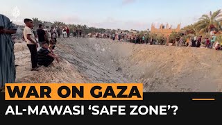 How safe is Gaza’s alMawasi ‘safe zone’  Al Jazeera Newsfeed [upl. by Amairam]