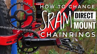 How to change SRAM direct mount chainrings Improved Audio [upl. by Dickey]