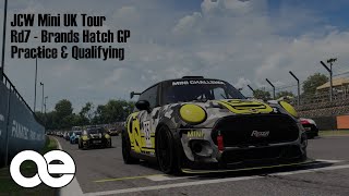 JCW Mini UK Tour  Rd7 Practice amp Qualifying  Brands Hatch GP  AMS2 [upl. by Ardyth]