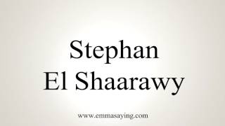 How to Pronounce Stephan El Shaarawy [upl. by Alli]