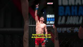 ¡HERMOSO KO DE BAHAMONDES ENA UFC [upl. by Joacima]