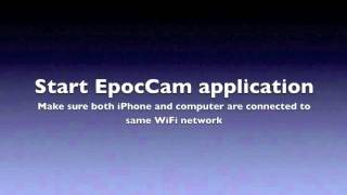 EpocCam Setup Guide for iPhone [upl. by Koressa821]