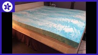 Linenspa 2 Inch Gel Swirl Memory Foam Topper Review [upl. by Ardnekal587]