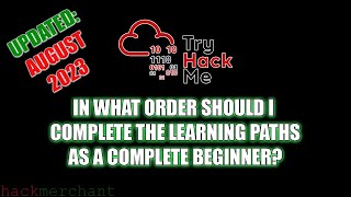 In What Order To Complete The TryHackMe Learning Paths As A Complete Beginner Updated Aug 2023 [upl. by Horick]