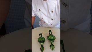 Learn How to Cucumber🥒 Make Carving cutting designCreative VagetableEasy Cucumber carving design [upl. by Bullard]