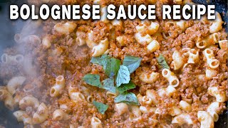 Quick and Easy Bolognese Sauce Recipe  Pasta Bolognese recipe  Cooking With Fire [upl. by Akinahs]