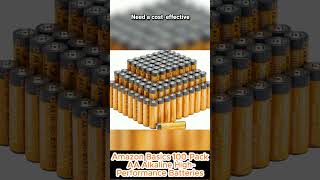 Amazon Basics 100Pack AA Alkaline HighPerformance Batteries 15 Volt 10Year Shelf Life [upl. by Eissehc]