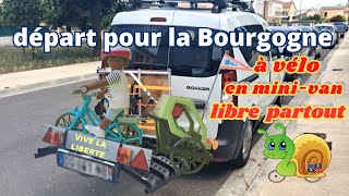 Mon matos de réparation du vélo en voyage et départ pour le tour de Bourgogne [upl. by Esemaj]