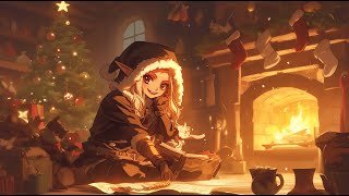 Relaxing Celtic Music Peaceful Christmas Ambience  Crackling fire relaxation [upl. by Gwennie]