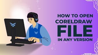 How to Open CorelDraw File In Any Version  Higher Version CDR File Open in Lower Version [upl. by Euqinue]