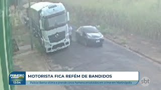 Polícia liberta motorista de cativeiro em Martinópolis [upl. by Alyekahs]