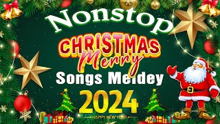 CHRISTMAS SONGS MEDLEY DISCO 2024  We Wish You A Merry Christmas 2024  2025 [upl. by Atiuqa]