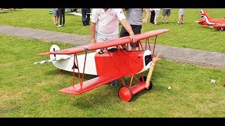 DAWN PATROL WW1 RC SCOUT  FIGHTER DISPLAY  WOODSPRING WINGS  2019 [upl. by Nomal508]