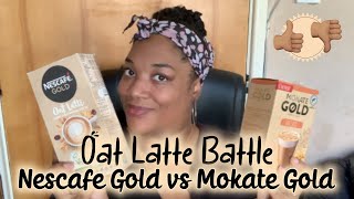 Oat Latte Battle Nescafe Gold vs Mokate Gold [upl. by Gratia]