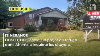 CHSLD CPE école un projet de refuge dans Ahuntsic inquiète les citoyens [upl. by Elahcim]