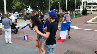 SaintNazaire fête la France en demi finale [upl. by Ellinet]