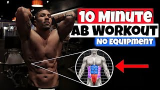 10 MIN AT HOME AB WORKOUT NO EQUIPMENT [upl. by Coombs701]